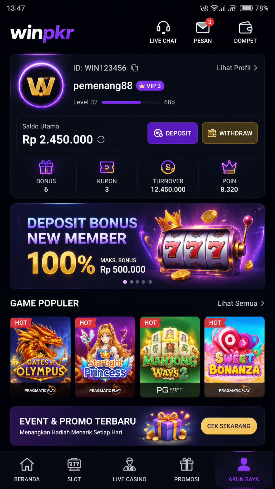 Screenshot 3 winpkr